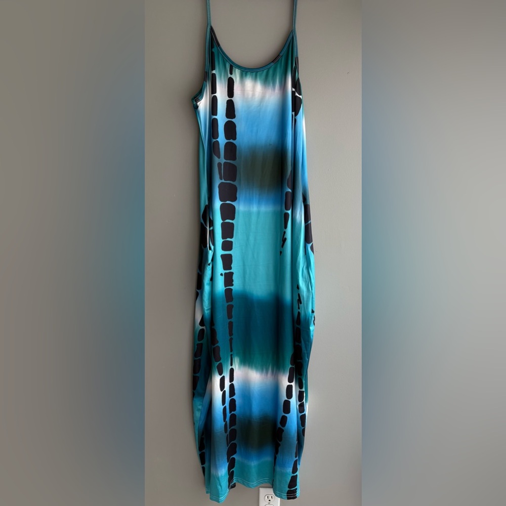 Colorful Patterned Maxi Dress